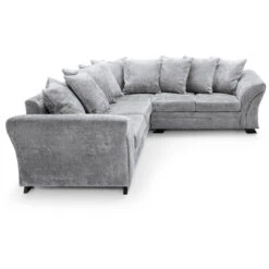 FARROW CRUSHED CHENILLE CORNER SOFA-Light Grey - Color Light Grey 11 FARROW CRUSHED CHENILLE CORNER SOFA-Light Grey - Color Light Grey -Living Room Furniture Store 55291681 5