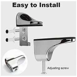 4 Pcs Glass Shelf Bracket,Adjustable Glass Shelf Bracket,Zinc Alloy Wall Mount Glass Shelf Support For 3-20 Mm Thickness Shelf 8 4 Pcs Glass Shelf Bracket,Adjustable Glass Shelf Bracket,Zinc Alloy Wall Mount Glass Shelf Support For 3-20 Mm Thickness Shelf -Living Room Furniture Store 55511032 3