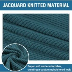 MUFF Footstool Cover Elastic Square Footstool Sofa Cover For Living Room Footstool Furniture(Grey) -Living Room Furniture Store 55648365 4