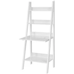 SoBuy Computer Table Storage Display Shelving, Bookcase/Memo Board,FRG115-W