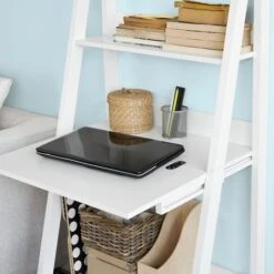 SoBuy Computer Table Storage Display Shelving, Bookcase/Memo Board,FRG115-W -Living Room Furniture Store 5571729 5