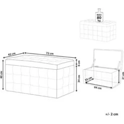 Modern Tufted Ottoman Bedroom Bench Storage Chest Grey Velvet Michigan 9 Modern Tufted Ottoman Bedroom Bench Storage Chest Grey Velvet Michigan -Living Room Furniture Store 5624802 3