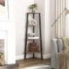 Corner Shelf, 4-Tier Ladder Shelf, Free Standing Bookshelf Bookcase, Industrial Plant Stand, Storage Rack Organiser Display Shelving Unit, For Hallway, Living Room, HOOBRO EBF41CJ01 -Living Room Furniture Store 56691431 1