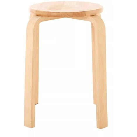 Premier Housewares Tropical Hevea Wood Stacking Stool 3 Premier Housewares Tropical Hevea Wood Stacking Stool