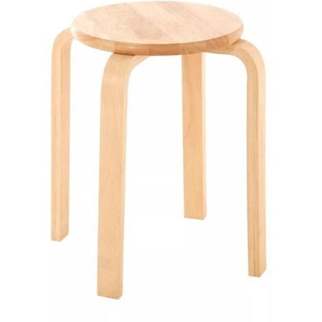 Premier Housewares Tropical Hevea Wood Stacking Stool 5 Premier Housewares Tropical Hevea Wood Stacking Stool - Image 3
