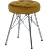46cm Value Alice Mustard Tufted Stool 1 46cm Value Alice Mustard Tufted Stool -Living Room Furniture Store 58089027 1