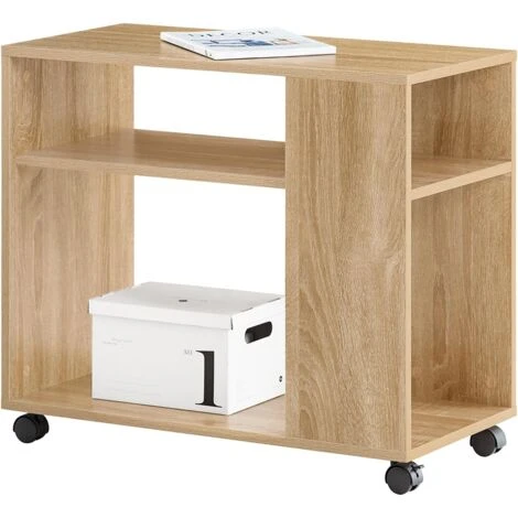 SoBuy Movable Storage Side Table With 2 Tiers Bookcase,FBT34-N 3 SoBuy Movable Storage Side Table With 2 Tiers Bookcase,FBT34-N