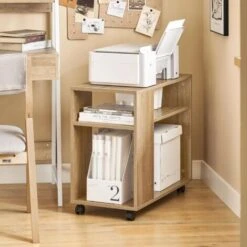 SoBuy Movable Storage Side Table With 2 Tiers Bookcase,FBT34-N 10 SoBuy Movable Storage Side Table With 2 Tiers Bookcase,FBT34-N -Living Room Furniture Store 5890639 4
