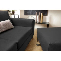 CAPRI REVERSIBLE CORNER SOFA - Color Black -Living Room Furniture Store 58969391 3