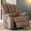 Electric Power Lift Recliner Chair Sofa Armchair With Massage And Heat For Elderly 2 Side Pockets USB Ports For Living Room, Brown -Living Room Furniture Store 58978186 1