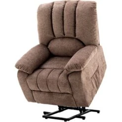 Electric Power Lift Recliner Chair Sofa Armchair With Massage And Heat For Elderly 2 Side Pockets USB Ports For Living Room, Brown 8 Electric Power Lift Recliner Chair Sofa Armchair With Massage And Heat For Elderly 2 Side Pockets USB Ports For Living Room, Brown -Living Room Furniture Store 58978186 2