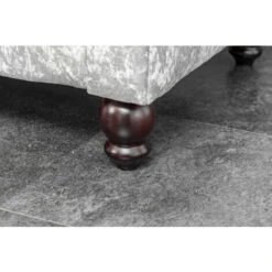 Chesterfield 2 Seater Sofa Velvet Fabric Settee Couch In Silver -Living Room Furniture Store 59472806 5