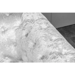 Chesterfield 3 Seater Sofa Velvet Fabric Settee Couch In Silver 9 Chesterfield 3 Seater Sofa Velvet Fabric Settee Couch In Silver -Living Room Furniture Store 59591156 3