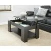 Modern Lift Up Top Coffee Table Storage Area Shelf Occasional Lap Top Dark Wood -Living Room Furniture Store 60572830 1