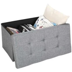 Storage Ottoman Foldable Rectangle Multipurpose Foot Rest Stool 10 Storage Ottoman Foldable Rectangle Multipurpose Foot Rest Stool -Living Room Furniture Store 60588056 4