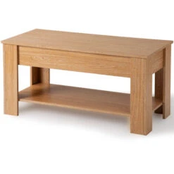Lift Top Coffee Table With Storage And Shelf For Living Room, Oak -Living Room Furniture Store 60857039 3