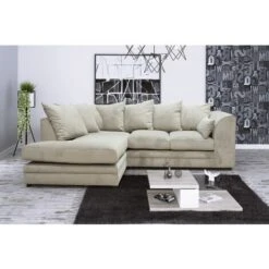 Kensington Left Hand Facing Corner Sofa - Beige