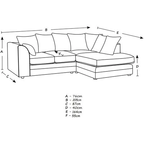 Kensington Left Hand Facing Corner Sofa - Beige 5 Kensington Left Hand Facing Corner Sofa - Beige - Image 3