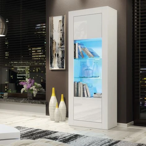 Modern Sideboard Display Cabinet Cupboard TV Stand Living Room High Gloss Doors - White 3 Modern Sideboard Display Cabinet Cupboard TV Stand Living Room High Gloss Doors - White