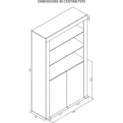 Modern Sideboard Display Cabinet Cupboard TV Stand Living Room High Gloss Doors - Walnut & Black 10 Modern Sideboard Display Cabinet Cupboard TV Stand Living Room High Gloss Doors - Walnut & Black -Living Room Furniture Store 63587311 4