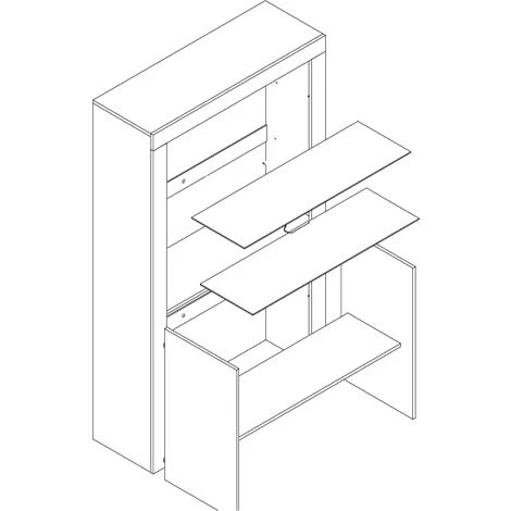 Modern Sideboard Display Cabinet Cupboard TV Stand Living Room High Gloss Doors - Walnut & Black 7 Modern Sideboard Display Cabinet Cupboard TV Stand Living Room High Gloss Doors - Walnut & Black - Image 5