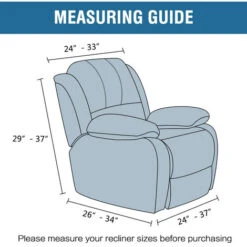 Elastic Stretch Recliner Chair Covers Armchair Sofa Chair Furniture Slipcover Khaki -Living Room Furniture Store 63860642 5