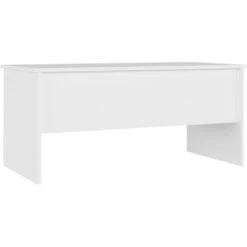 Coffee Table White 102x50.5x46.5 Cm Engineered Wood VidaXL -Living Room Furniture Store 64918044 5