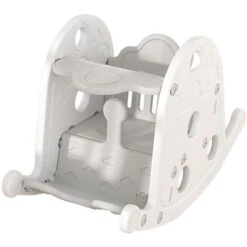 Livingandhome Grey Toddler Rocking Chair Plastic Toy -Living Room Furniture Store 66134265 4