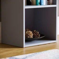 Oxford 3 Tier Cube Bookcase Shelving Storage Unit, Grey 10 Oxford 3 Tier Cube Bookcase Shelving Storage Unit, Grey -Living Room Furniture Store 66167898 4