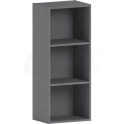 Oxford 3 Tier Cube Bookcase Shelving Storage Unit, Grey 11 Oxford 3 Tier Cube Bookcase Shelving Storage Unit, Grey -Living Room Furniture Store 66167898 5