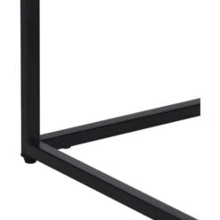 Hallowood Furniture Bewdley Small Black Metal Side Table - Glass Top Coffee Table With Shelf And Metal Frame – Living Room Lamp Table – Hallway Console Table And Telephone Plant Stand - Bedside Table 11 Hallowood Furniture Bewdley Small Black Metal Side Table - Glass Top Coffee Table With Shelf And Metal Frame – Living Room Lamp Table – Hallway Console Table And Telephone Plant Stand - Bedside Table -Living Room Furniture Store 66341847 5