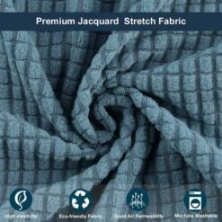 Stretch Sofa Cover 3 Seater Sofa Cover With Spandex Armrests Thickened Sofa Cover Sofa Protector (3 Seater,Peacock Blue） -Living Room Furniture Store 66546711 3