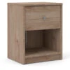 May Bedside 1 Drawer In Jackson Hickory Oak -Living Room Furniture Store 68956304 1