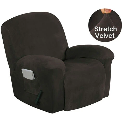 Elastic Recliner Sofa Protector Chair Couch Slipcover Armchair Cover Brown 3 Elastic Recliner Sofa Protector Chair Couch Slipcover Armchair Cover Brown