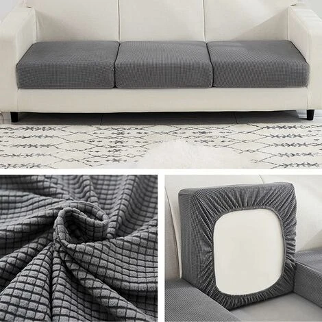 Sofa Stretch Cushion Cover Furniture Protector Cover Couch Seat Cover Couch Covers Dustproof Furniture Protege (Color : 1, Size : S (50-65cm)) 4 Sofa Stretch Cushion Cover Furniture Protector Cover Couch Seat Cover Couch Covers Dustproof Furniture Protege (Color : 1, Size : S (50-65cm)) - Image 2