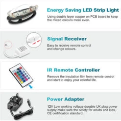 ELEGANT Modern Dispaly Cabinets Living Room Set With RGB LED Lights Cupboard Sideboard Storage Unit Black Gloss Dispaly Cabinet Set 1 -Living Room Furniture Store 70251396 5