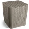 Garden Side Table Luzon Flat Wicker Cappuccino Keter -Living Room Furniture Store 7030650 1