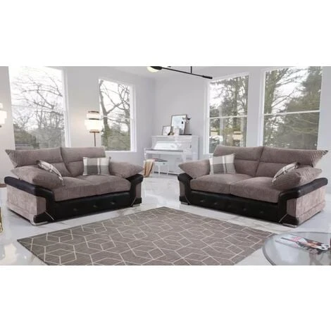 Maryland 3+2 Seater Sofa Set - Brown 3 Maryland 3+2 Seater Sofa Set - Brown