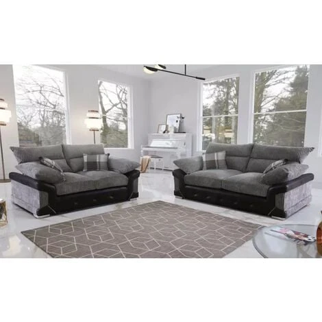 Maryland 3+2 Seater Sofa Set - Grey 3 Maryland 3+2 Seater Sofa Set - Grey