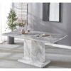 Gloss Marble Effect MDF Coffee Table In Grey, Stunning Design Living Room Tea Coffee Table -Living Room Furniture Store 71210775 1