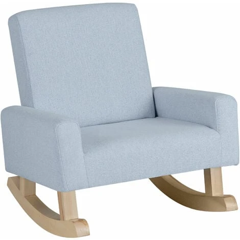 Kids Rocking Chair Children Armchair Linen Upholstered Sofa W/ Solid Wood Legs 3 Kids Rocking Chair Children Armchair Linen Upholstered Sofa W/ Solid Wood Legs