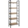 WOLTU Heavy Duty Bookcases Shelf Unit 5 Shelves Storage Rack Black -Living Room Furniture Store 72518273 1