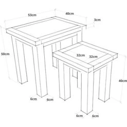 Maggiori Off-white Nest Of Tables 9 Maggiori Off-white Nest Of Tables -Living Room Furniture Store 72605040 4