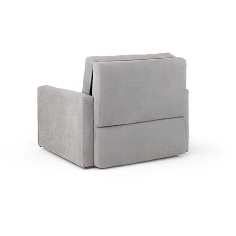 Honeypot - Viva - Small Pull Out Single Sofa Bed - Convertible Sleeper Foldable Lounger Armchair - Fabric (Armchair Sofabed, Grey) 3 Honeypot - Viva - Small Pull Out Single Sofa Bed - Convertible Sleeper Foldable Lounger Armchair - Fabric (Armchair Sofabed, Grey)