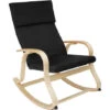 Rocking Chair Roca 65 X 94 X 100 Cm - Rocking Chair, Rocking Chair, Relaxation Chair - Black 2 Rocking Chair Roca 65 X 94 X 100 Cm - Rocking Chair, Rocking Chair, Relaxation Chair - Black -Living Room Furniture Store 74241676 1
