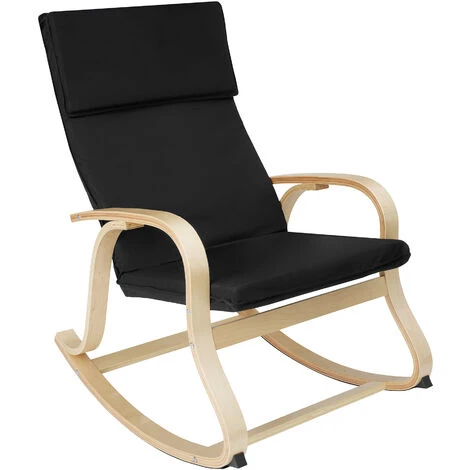 Rocking Chair Roca 65 X 94 X 100 Cm - Rocking Chair, Rocking Chair, Relaxation Chair - Black 3 Rocking Chair Roca 65 X 94 X 100 Cm - Rocking Chair, Rocking Chair, Relaxation Chair - Black