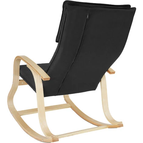 Rocking Chair Roca 65 X 94 X 100 Cm - Rocking Chair, Rocking Chair, Relaxation Chair - Black 5 Rocking Chair Roca 65 X 94 X 100 Cm - Rocking Chair, Rocking Chair, Relaxation Chair - Black - Image 3