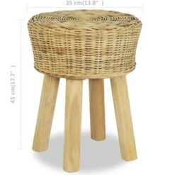 Bar Stool Natural Rattan VidaXL -Living Room Furniture Store 7443472 3
