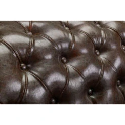 Bernard Bonded Corner Leather Chesterfield Sofa Antique Brown -Living Room Furniture Store 74788762 5