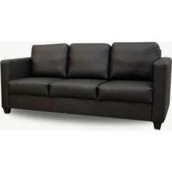 Rubix Range 3+2 Seater Leather Sofa Set Black -Living Room Furniture Store 74788832 5
